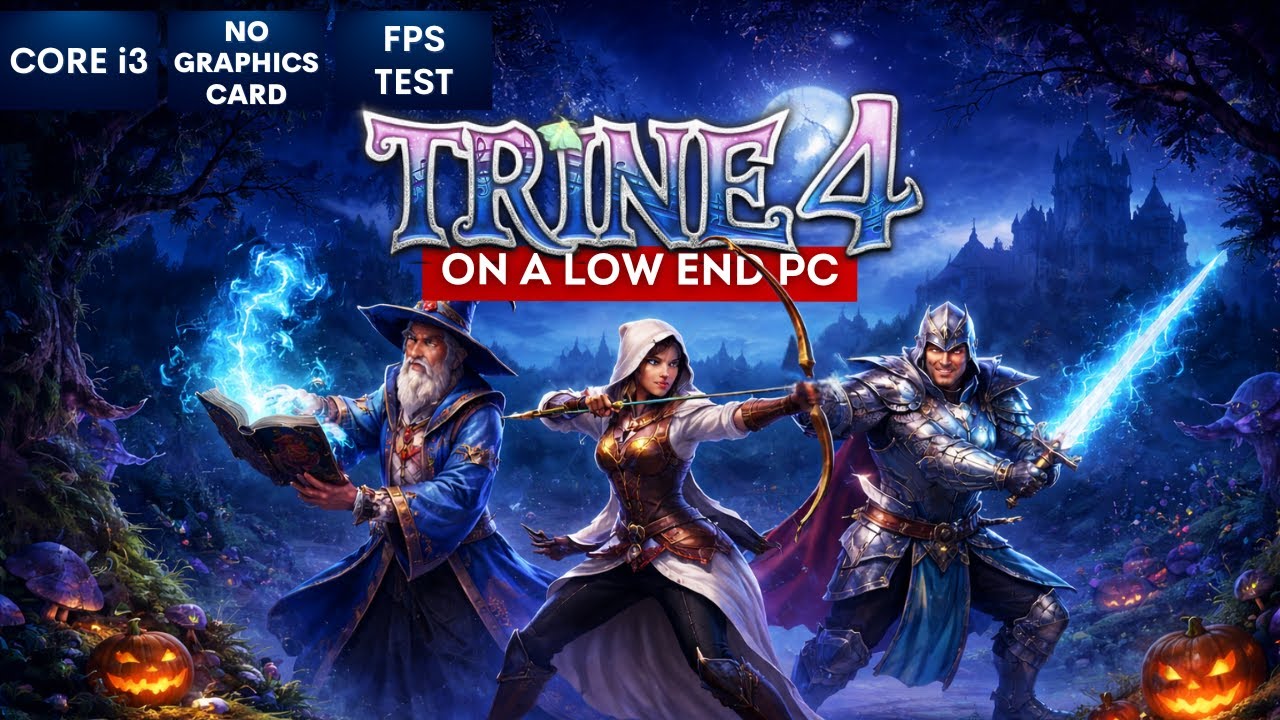 Trine 4 on Low End PC | NO Graphics Card | i3