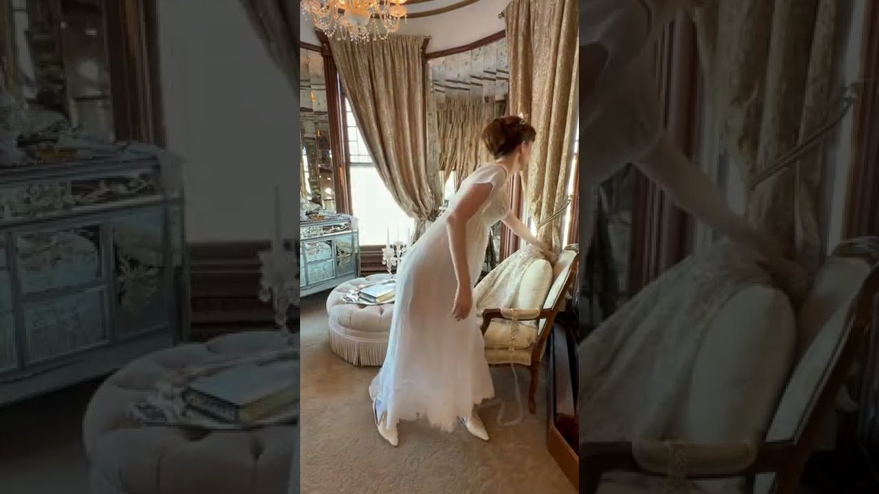 GET READY WITH ME: REGENCY EDITION #grwm #bridgerton #shorts #costume #regency #fashion