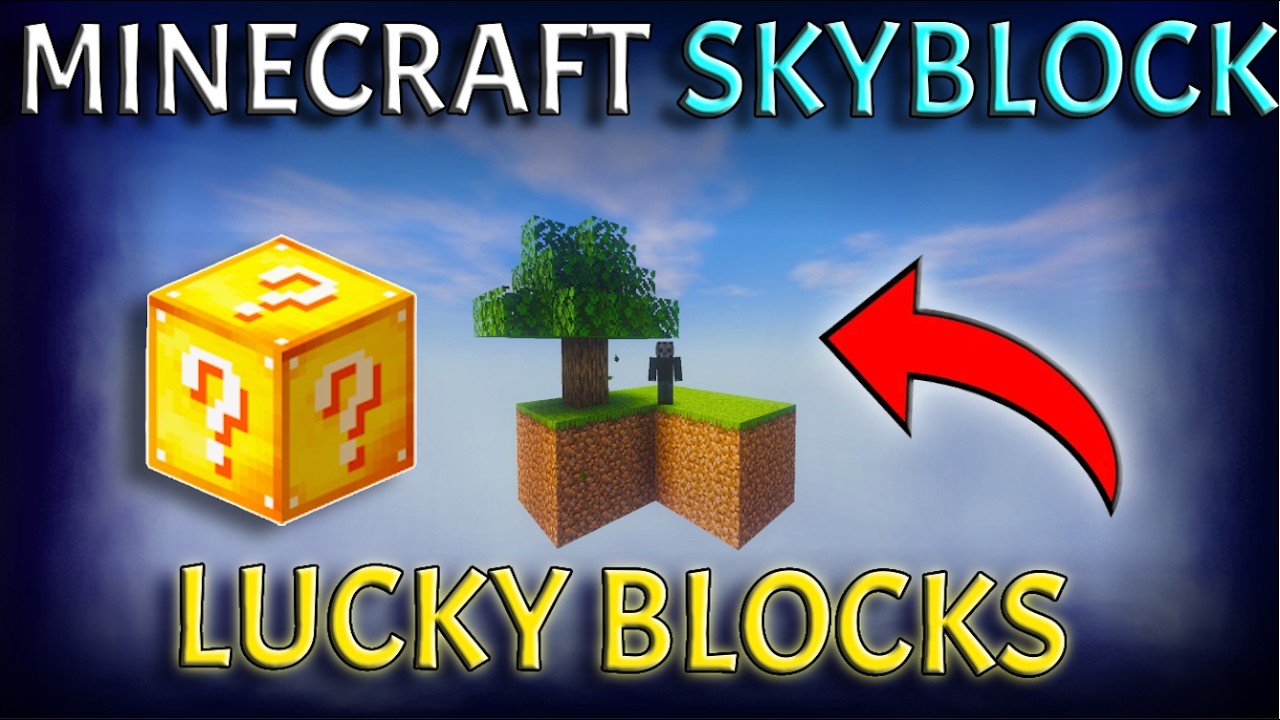 Surviving Minecraft sky block with LUCKY BLOCKS (extended cut)