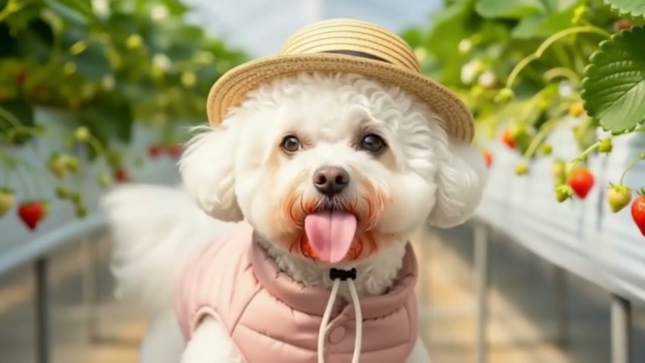 White Bichon’s Strawberry Garden Adventure WOW