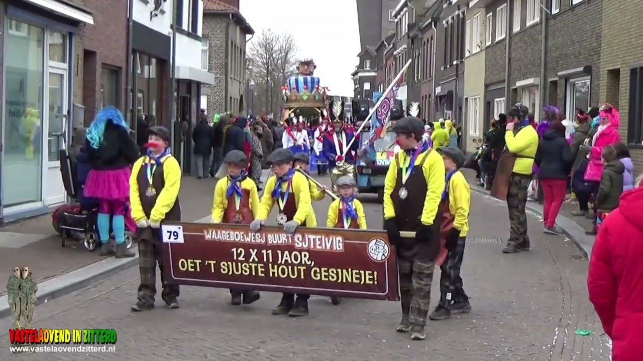 Groote Vastelaovesoptoch Zitterd 2026: Waageboewesj Buurt Sjteivig