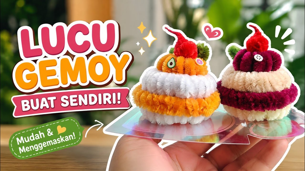 TUTORIAL membuat cake mini dari kawat bulu