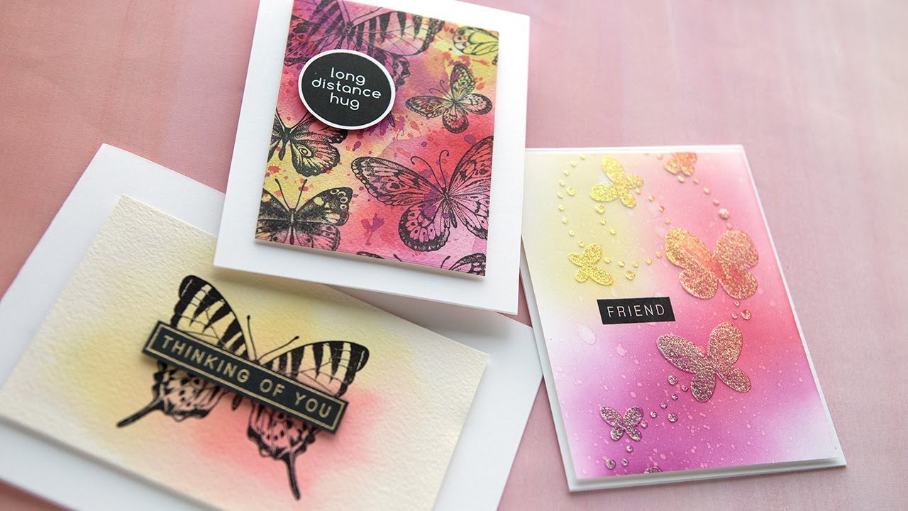 3 Cards with the June 2020 Card Kit from Simon Says Stamp!