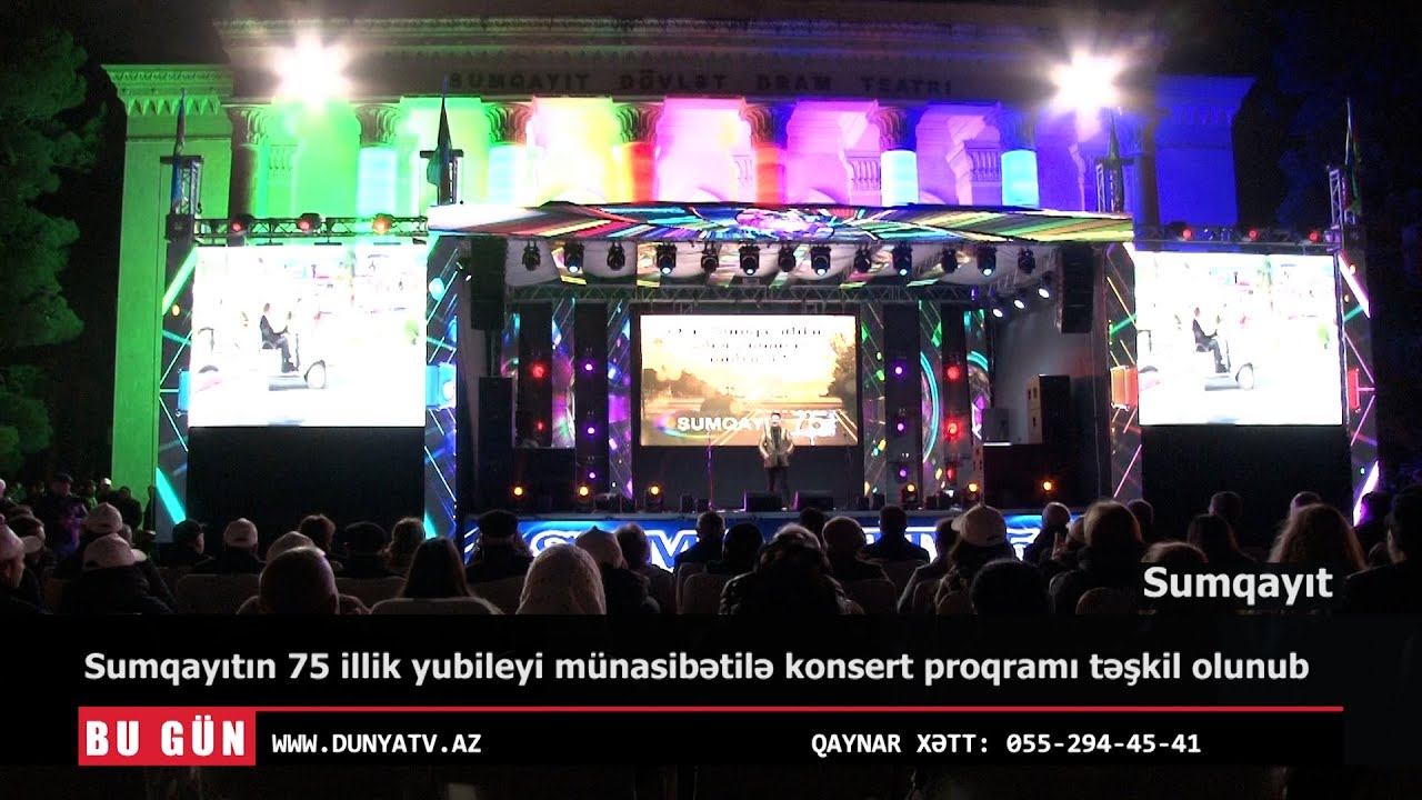 Sumqayıtın 75 illik yubileyi münasibətilə konsert proqramı təşkil olunub