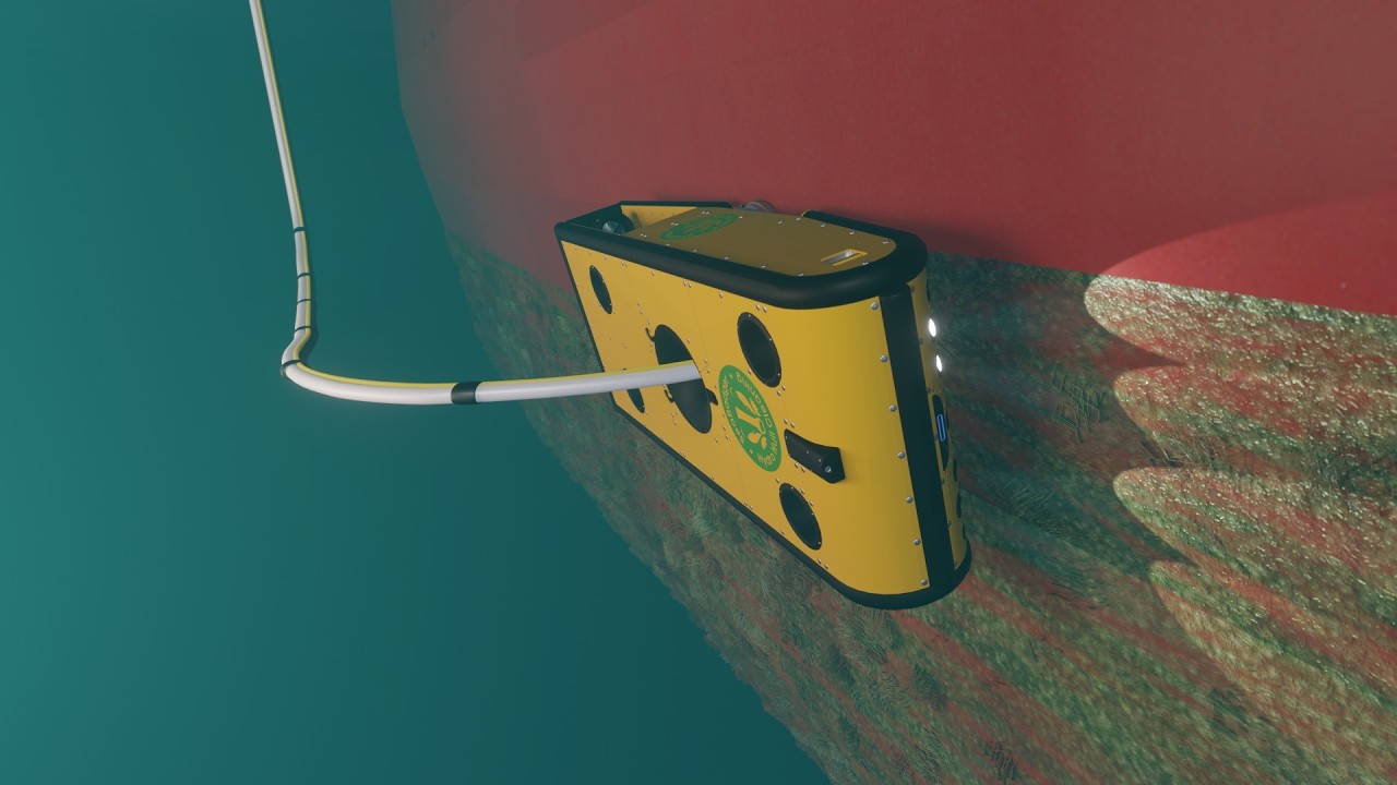 This is the SeaBadger MKII - Raising the standard for underwater hull cleaning!