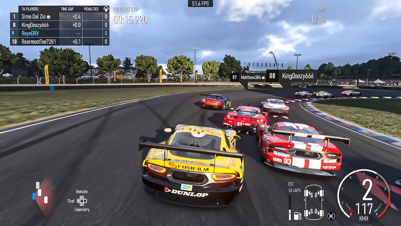 Sliding Around Grand Oak in the Dodge Viper GTS-R (Forza Motorsport)