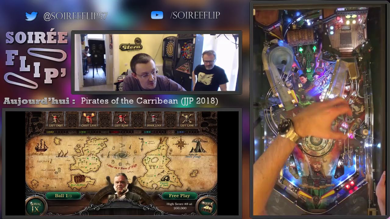 Soirée flip' - Pirates of the Carribean (Jersey Jack Pinball 2018)