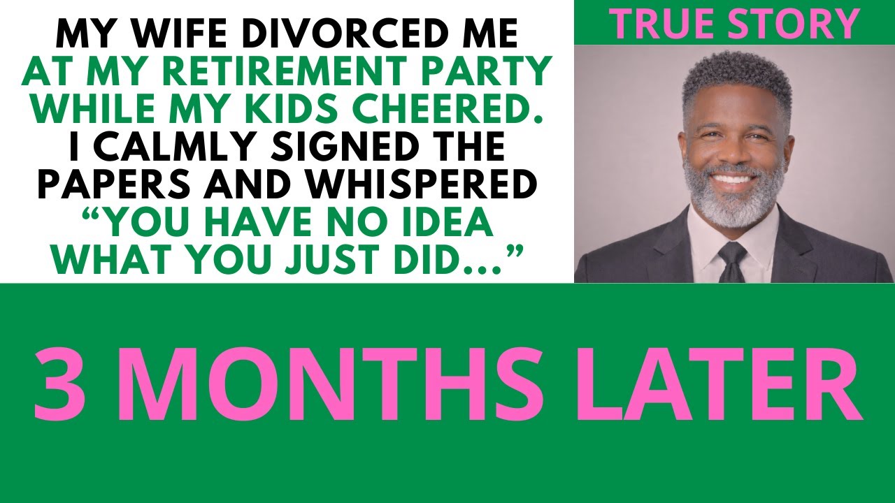 My Wife Served Divorce Papers At My Retirement Party While My Kids Clapped. NOW They Begged Me Back.