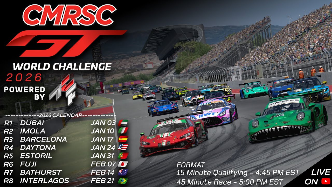 Официальный трейлер CMRSC 2026 GT WORLD CHALLENGE POWERED BY ACF