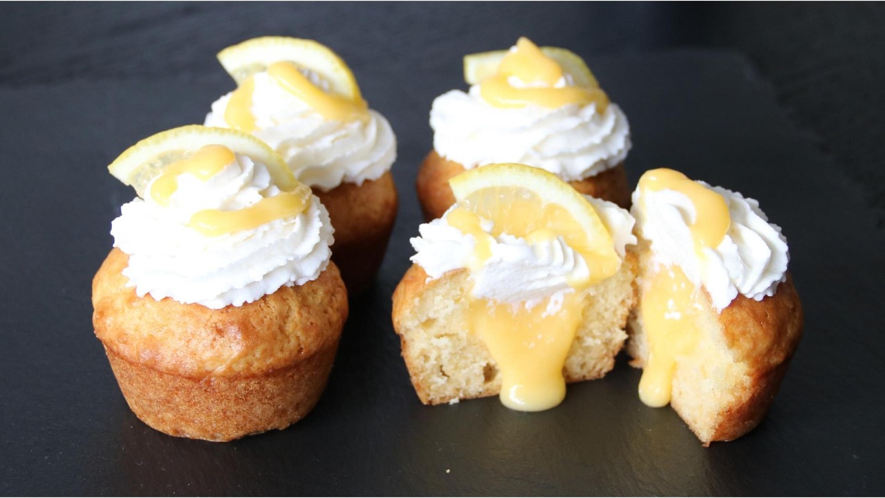 Lemon Curd–Filled Lemon Muffins 🍋 Soft & Irresistible