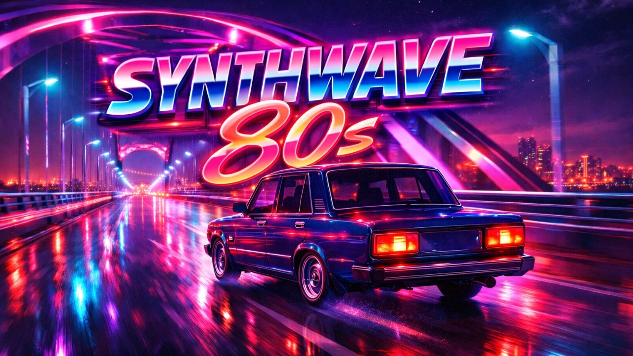 Synthwave 80s Night Drive 🚗 Neon Retro Instrumental | Modern Talking Style