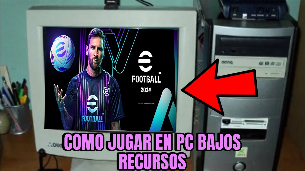 SOLUCION PARA JUGAR EFOOTBALL 2024 en PC BAJOS RECURSOS 60 FPS