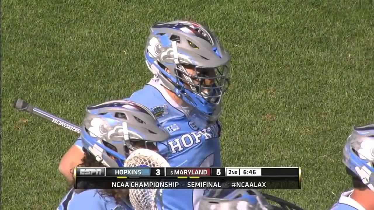 Maryland vs Johns Hopkins college lacrosse highlights 2015