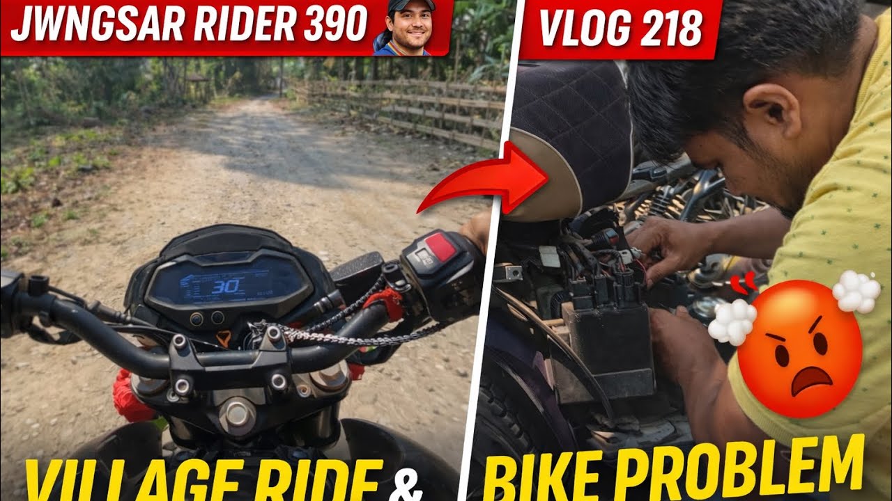 Village Moto Vlog Ride 🌿 | Vlog 218