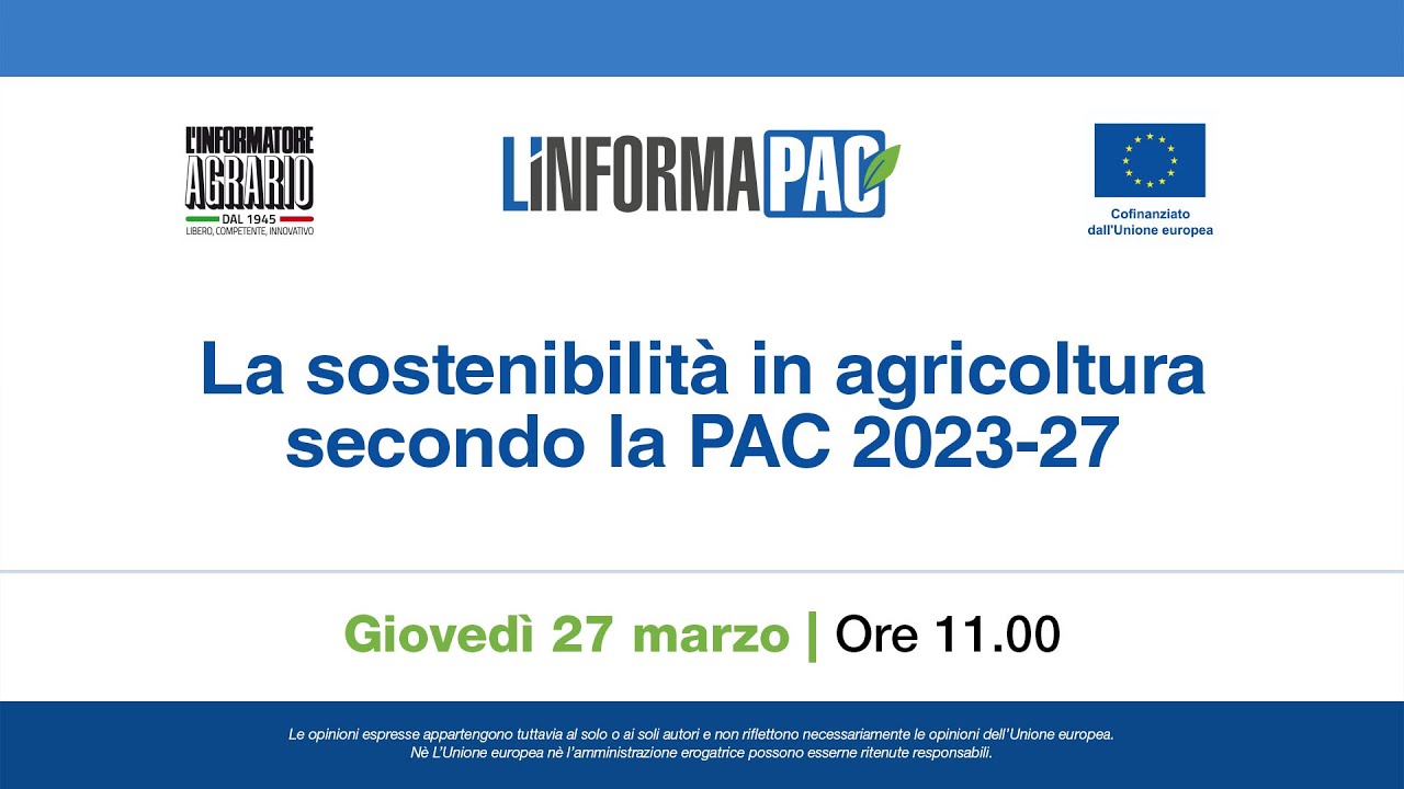 La sostenibilità in agricoltura secondo la PAC 2023-27