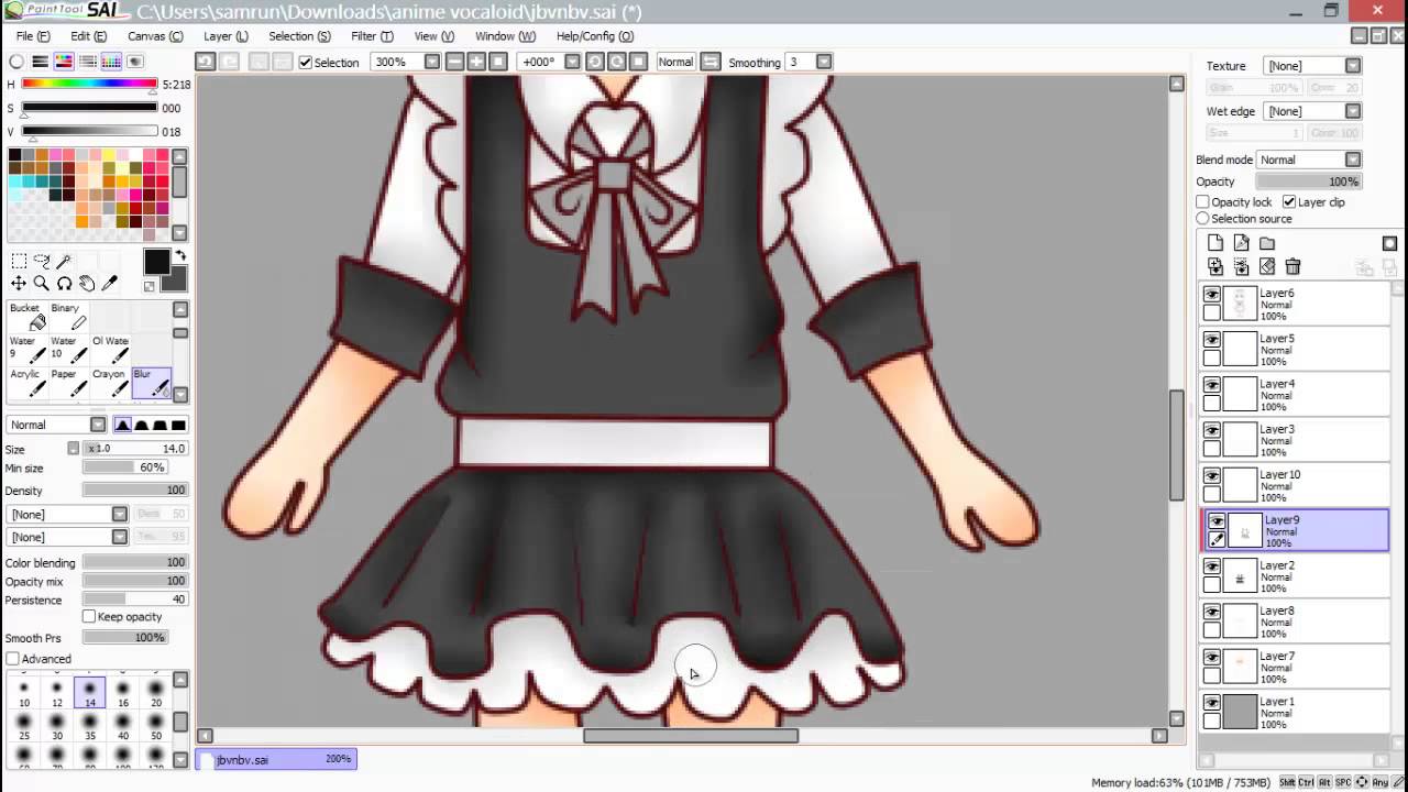 [speed paint mouse] chibi Aito Loli Heart ver. สาวดุ้นนน