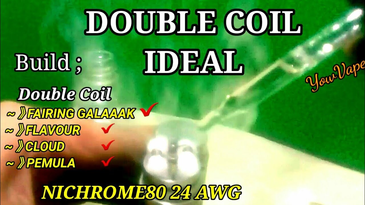 COILING,WICKING,DOUBLE COIL IDEAL 0.27 OHM | NICHROME80 24AWG