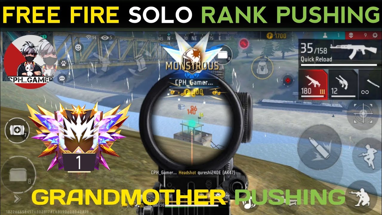 ll FREE FIRE SOLO RANK PUSHING ll #freefire #gaming #ffrankpushlive #freefirevideos