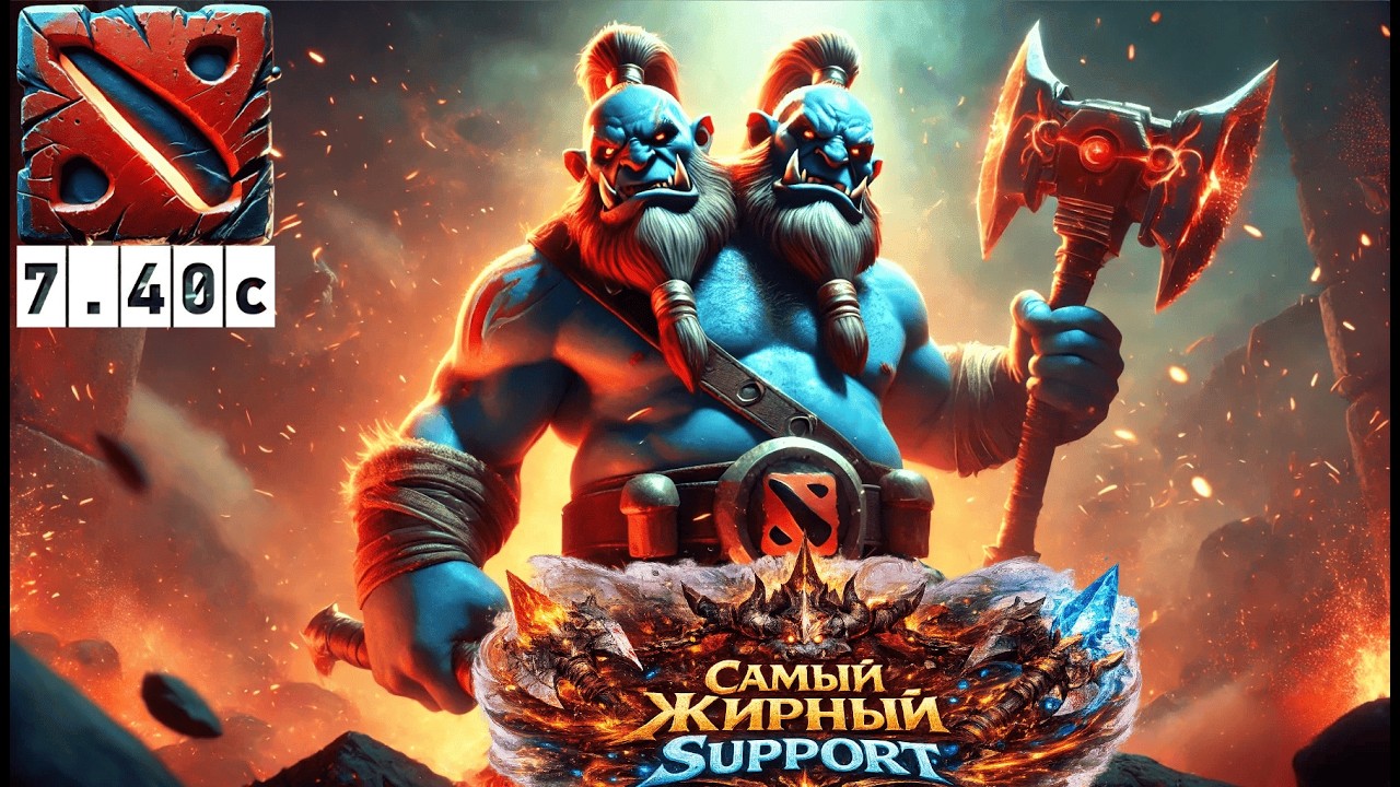Самый жирный Support Ogre Magi Turbo Dota 7.40c