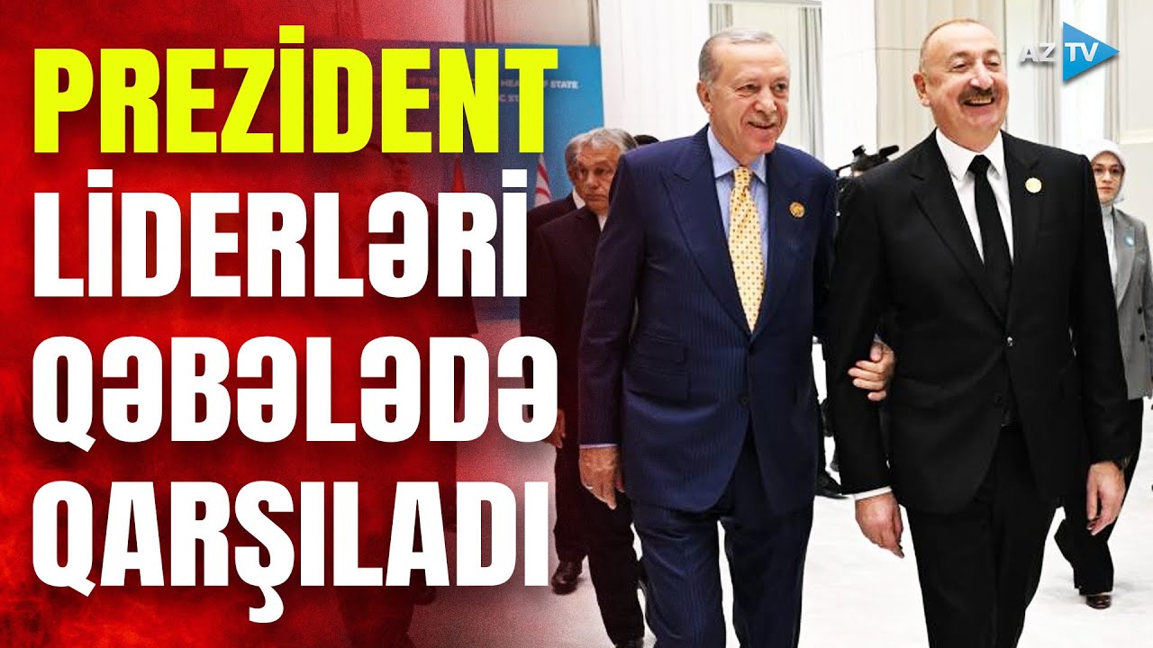 Prezident TDT-nin Dövlət Başçıları Şurasının 12-ci Zirvə Görüşündə iştirak edən liderləri qarşılayıb