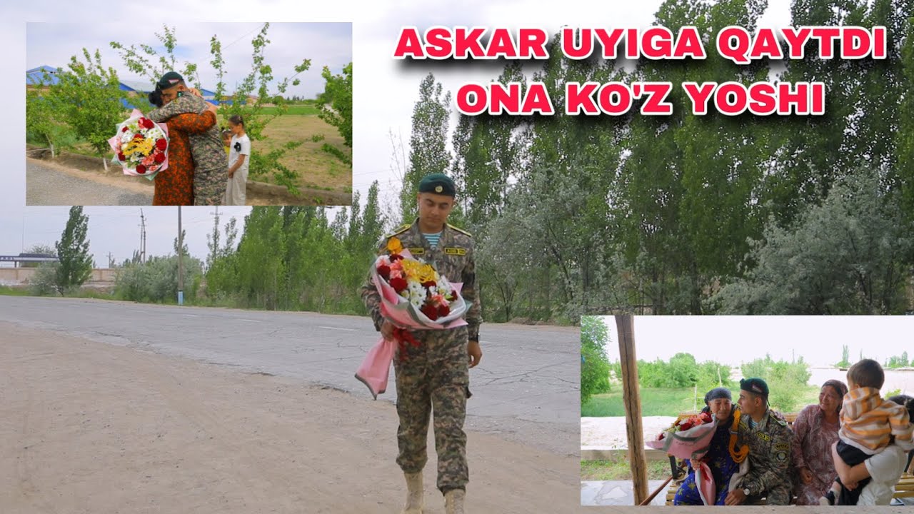 ASKAR UYIGA QAYTI ONA KO'Z YOSHI..