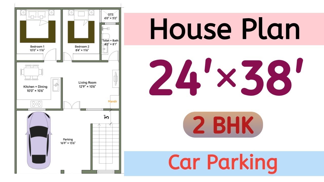 24×38 East Face 1BHK House Plan || House Plan || House Plans