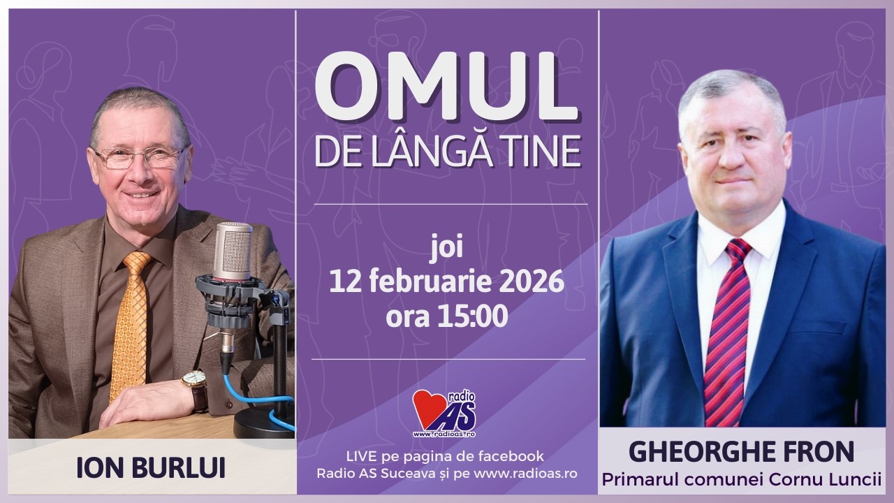 OMUL DE LÂNGĂ TINE | Gheorghe Fron, primarul comunei Cornu Luncii | 12 februarie 2026