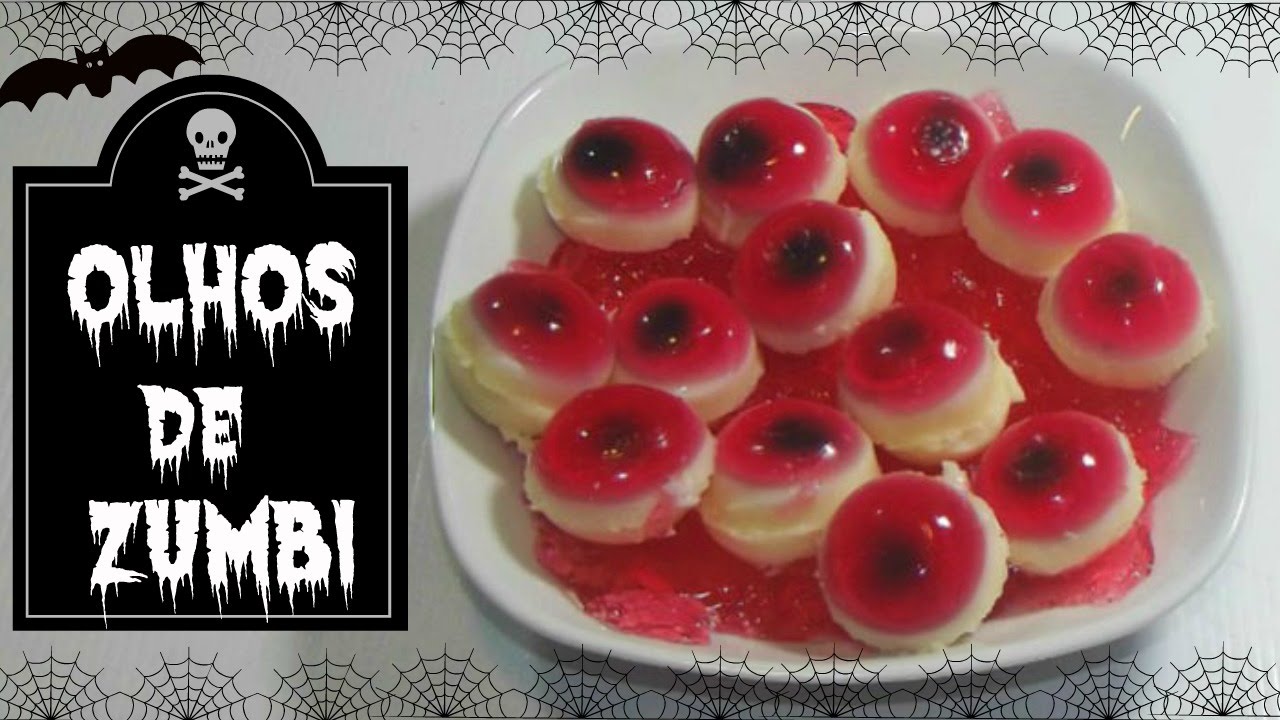 Receitinha : Olhos de comestíveis de Zumbi - HALLOWEEN