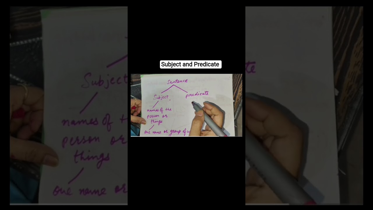 subject and predicate 