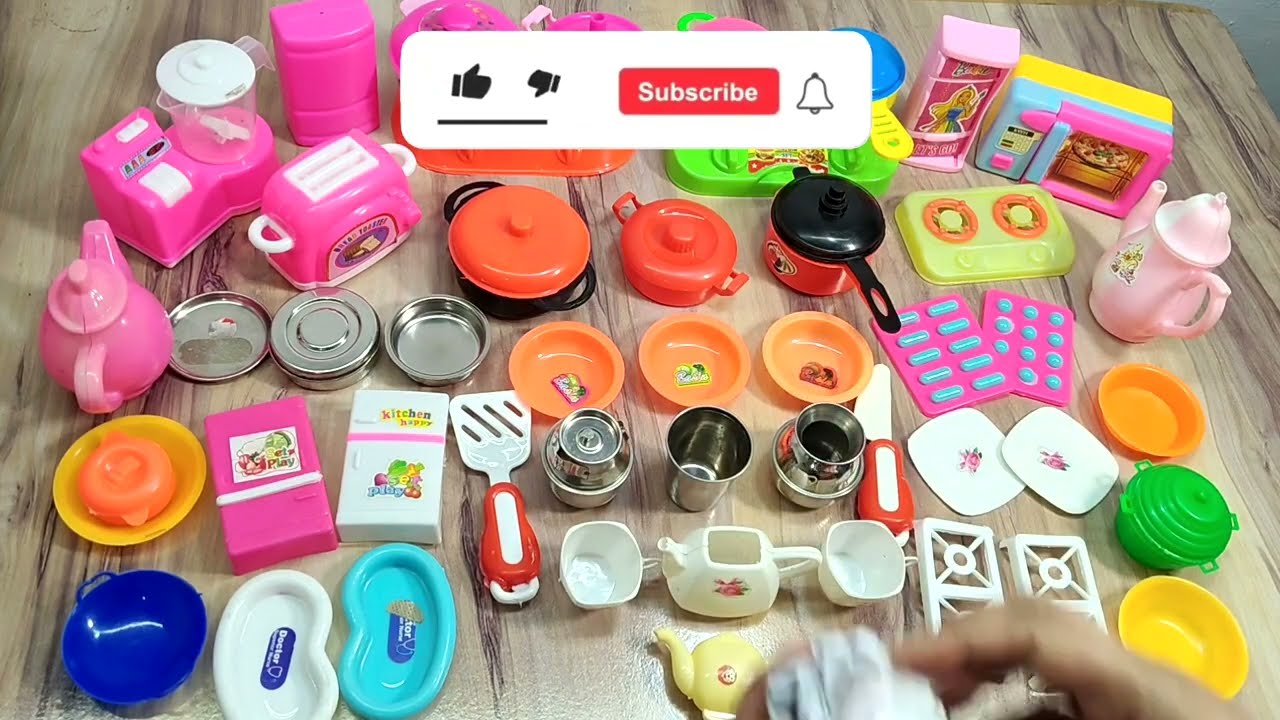 7:55​ Minutes Satisfying with Unboxing Hello Kitty Miniature Kitchen Set | Toy Kitchen Set Unboxing