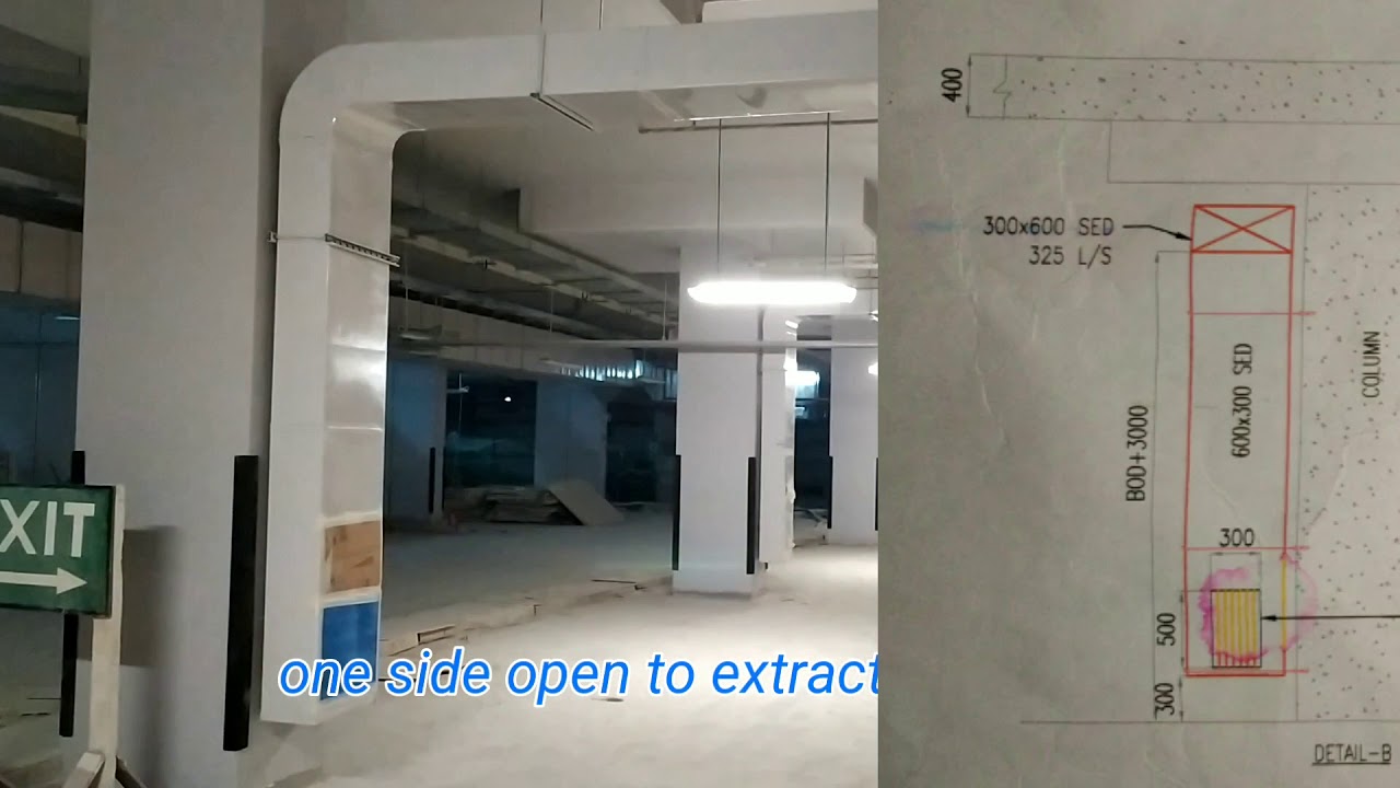 Car Carking Duct installation and design parameters
