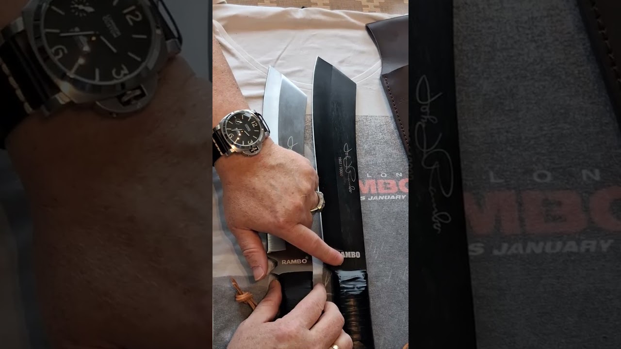 Günni presents three very different John Rambo Machetes! Hibben IV, HCG and Anglo Arms.
