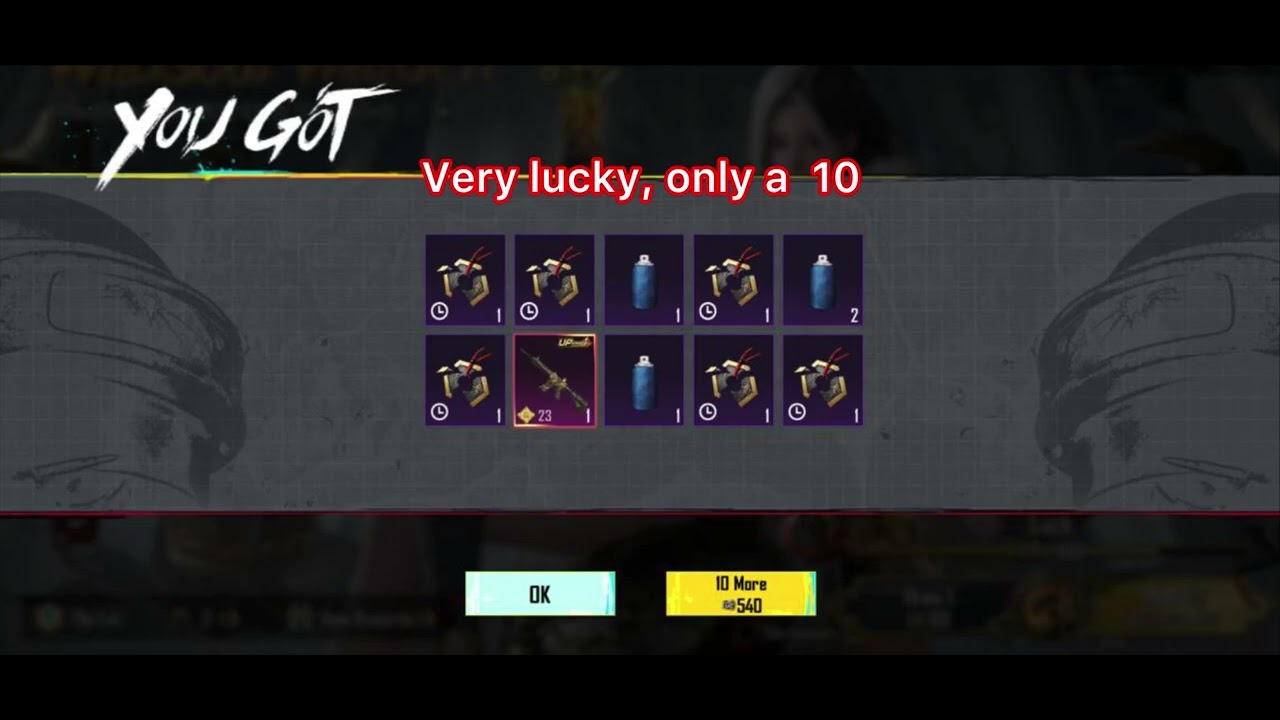Very lucky, only a 10.