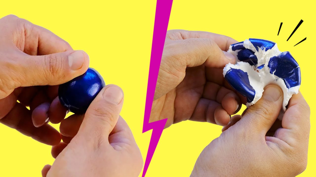 Super CRUJIENTE!!! Cómo hacer CRACKLE BALLS para ASMR / Mejores recetas para de clay cracking