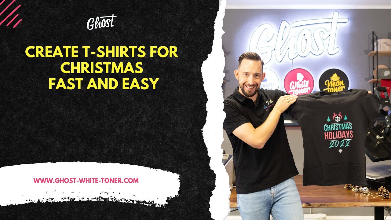 Design the Christmas T-shirts for this year easily by yourself. We show you how it works! 🎄👕
