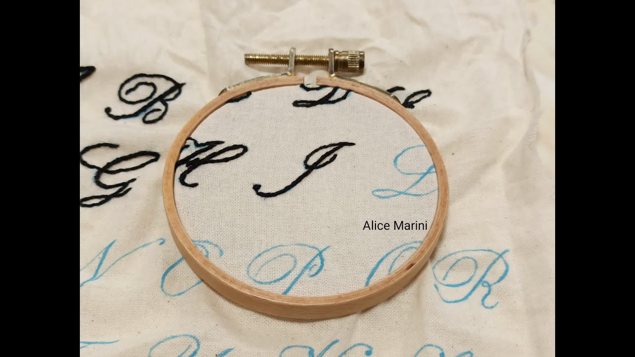 Hand Embroidery: Letter I - Elegant and Simple