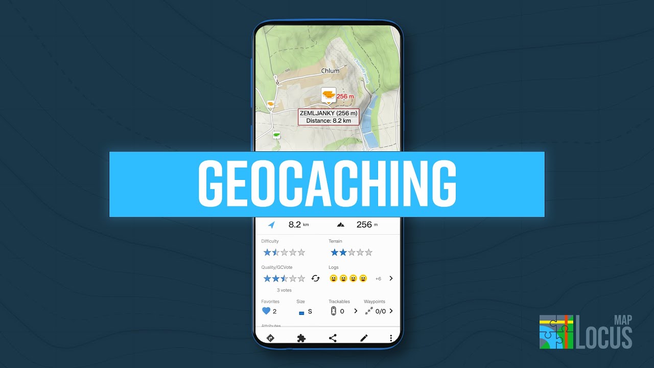 Download caches, find your way on the map, and set off on awesome journeys!