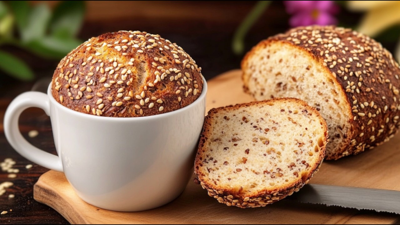 Make Healthy Almond Bread in 5 Minutes to Improve Digestion and Reduce Sugar Levels 💚