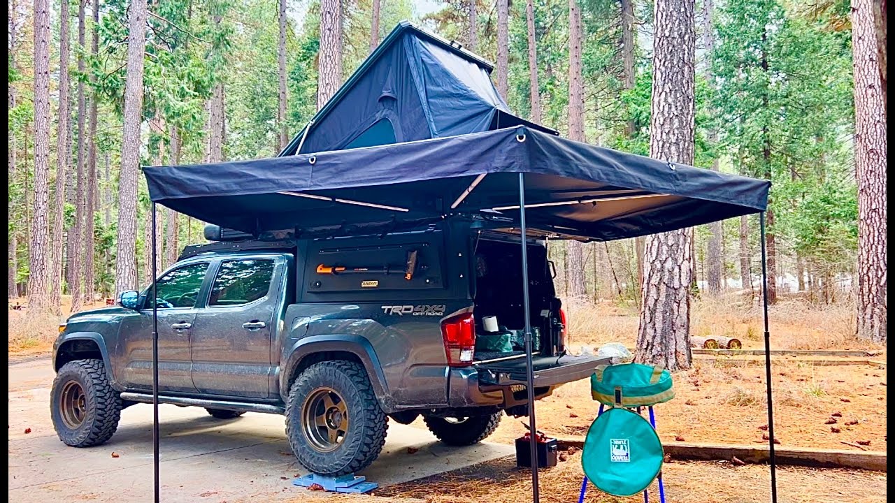Epic Rainy & Snow Camping in Yosemite National Park | Relaxing ASMR Camping