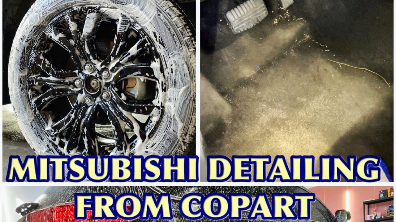 Mitsubishi Outlander detailing from Copart auction.