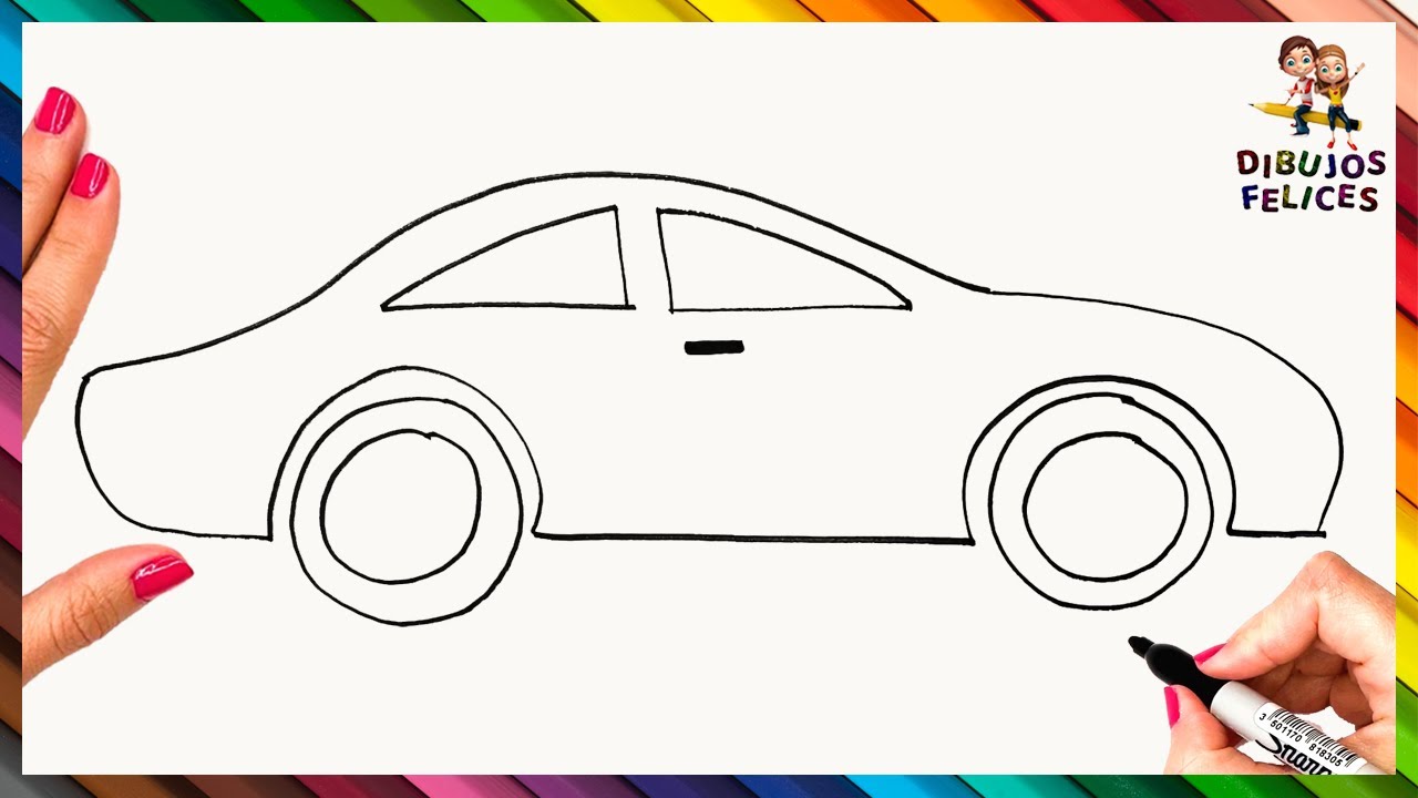 C&oacute;mo Dibujar Un Auto F&aacute;cil Paso A Paso 🚗 Dibujo De Auto F&aacute;cil