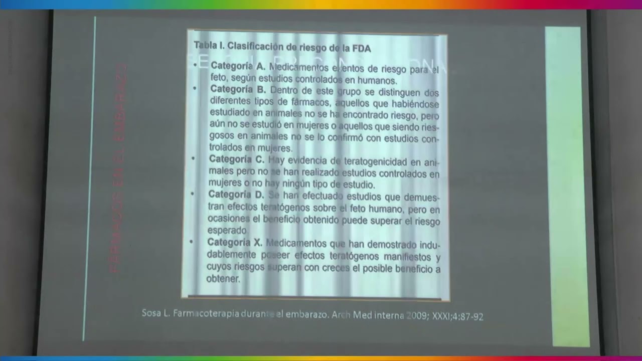 Medicamentos, embarazo y teratogenia - Congreso AQOG 2025