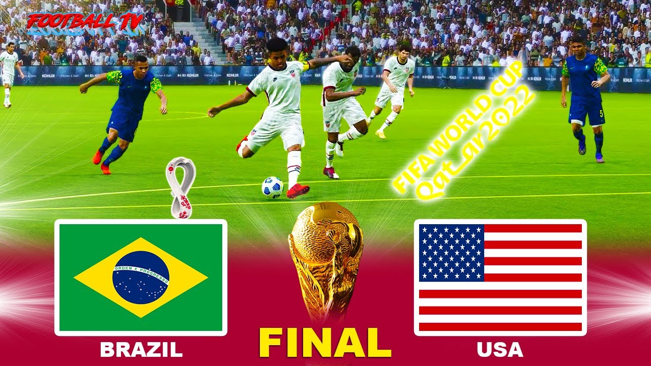 PES 2021 / США - БРАЗИЛИЯ / Чемпионат Мира Финал 2022