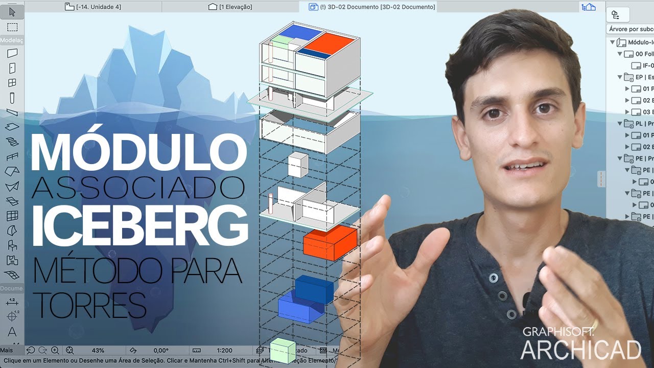 MÓDULO ASSOCIADO - ICEBERG - Pavimento Tipo - ARCHICAD