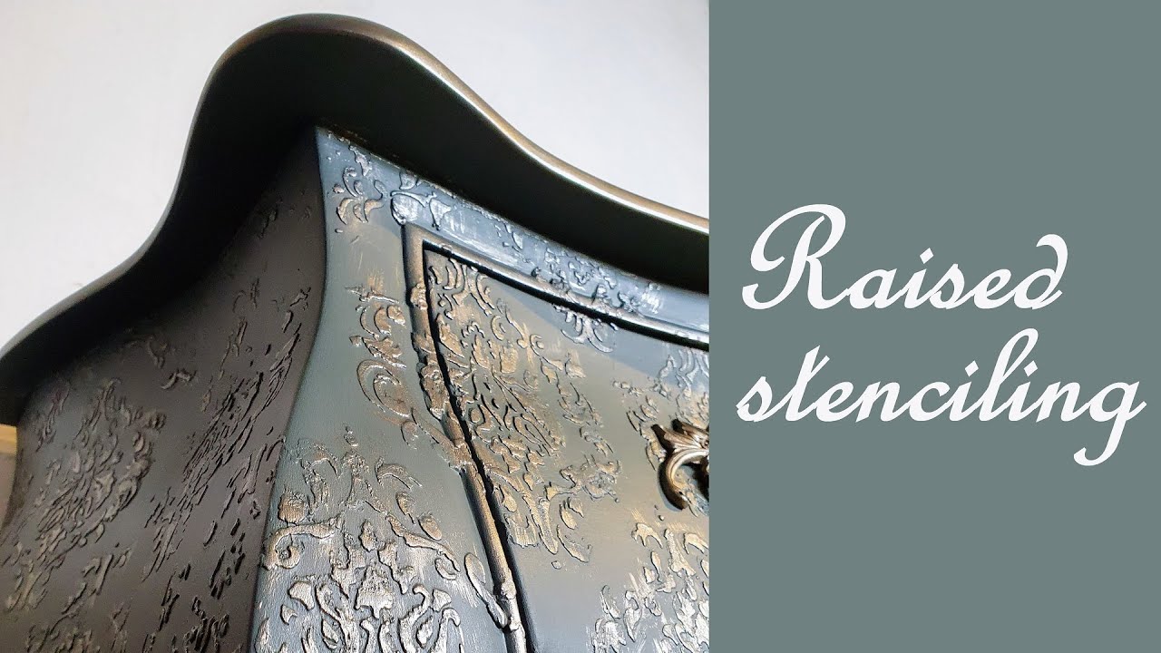 Simple steps to raised stenciling - Rescoli by Carlo
