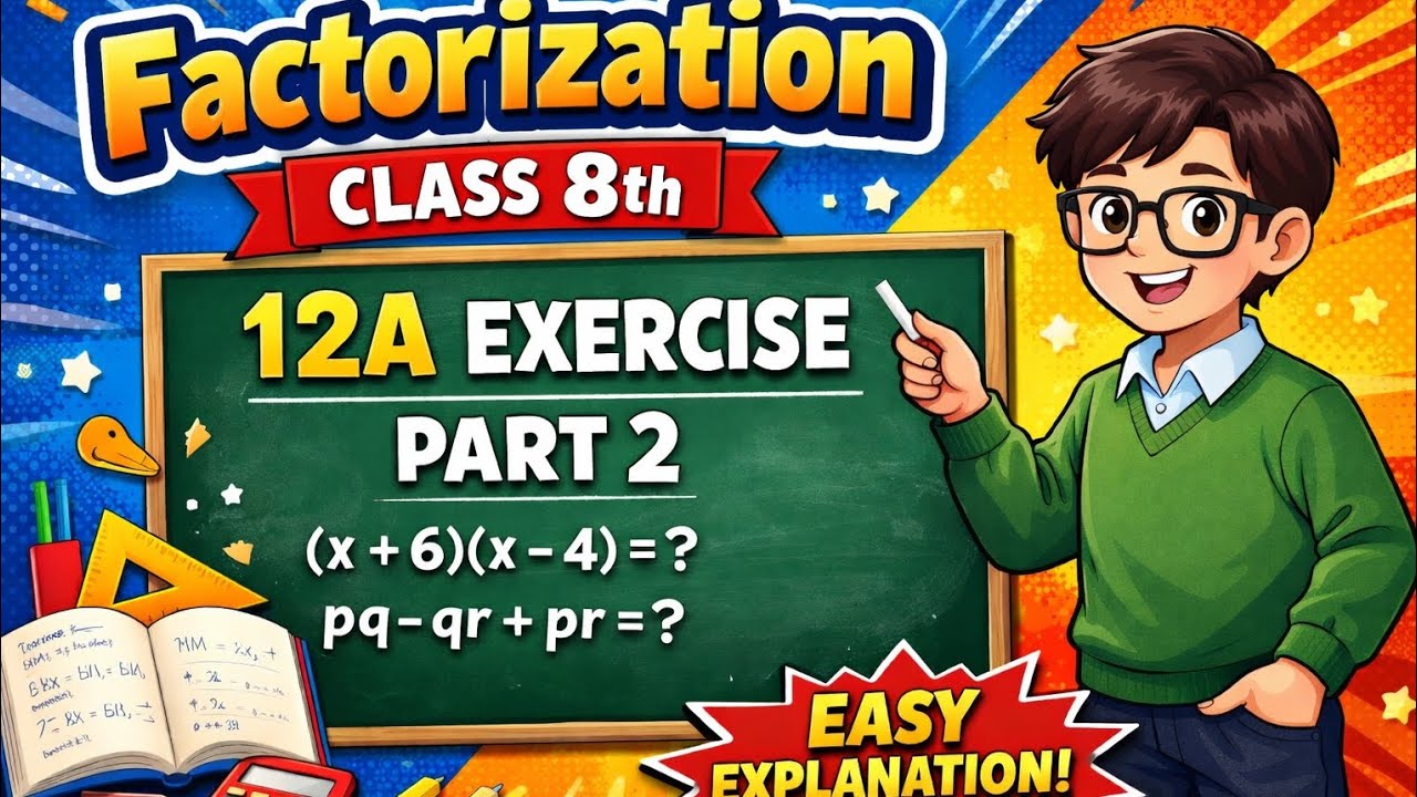 Chapter 12 FACTORIZATION class 8 exercise 12A Part 2