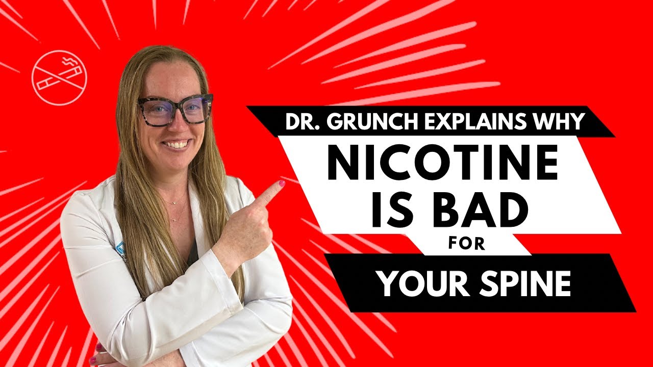 Why is nicotine BAD for your spine? #smoking #nicotine #spinehealth #backpain #spinalfusion