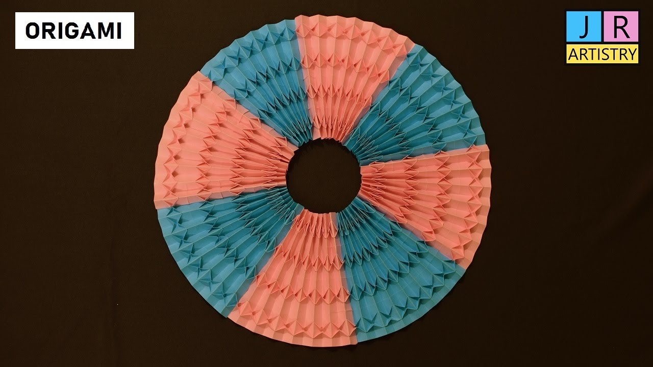 Origami Circular Tessellation ( Modular ) [ Jagan Raj Artistry ]