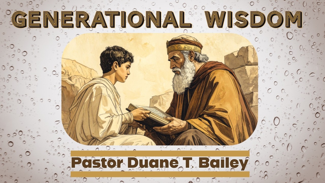 Generational Wisdom  Pastor Duane Bailey