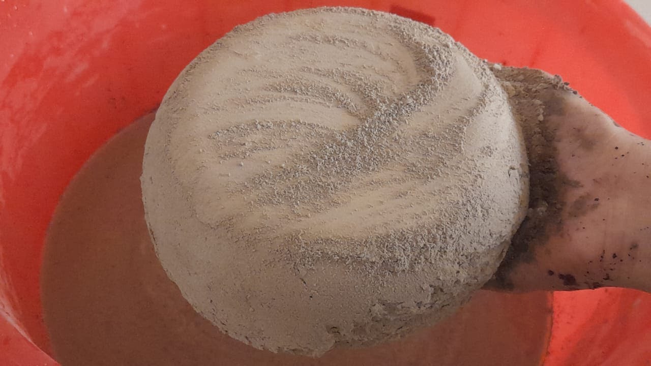 ASMR//New video///Soft pure dirt water crumbling😴mixing🤤dipping😋
